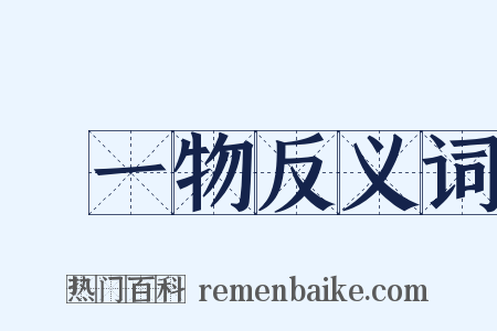 無一物反义词是什么意思的图片